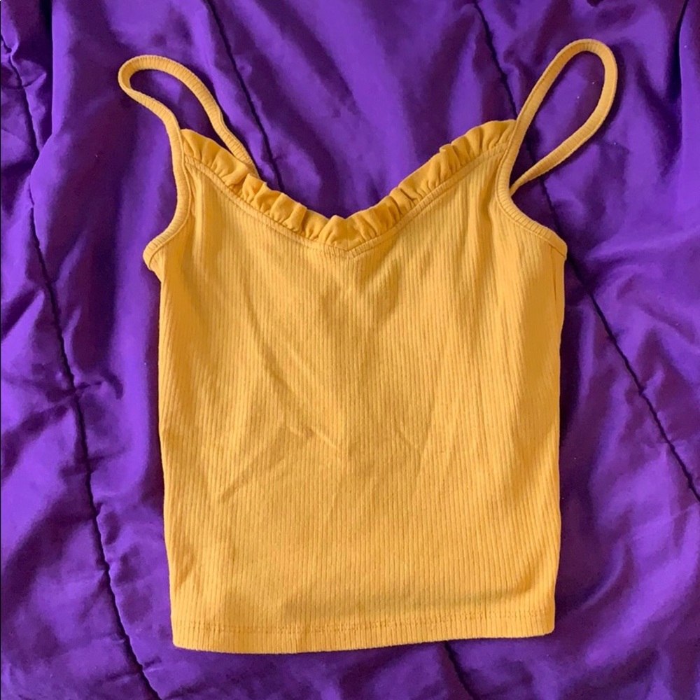 Yellow mustard tank top